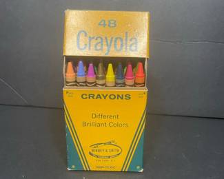 Vintage Crayola 48-Count Crayon Box