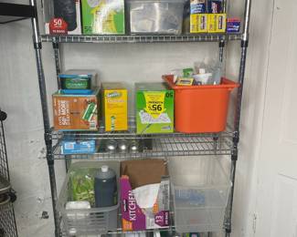 Industrial Wire Storage Shelving and Household Supplies
