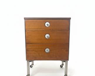 Rolling Three-Drawer Cabinet