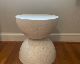Faux Terrazzo Hourglass Side Table