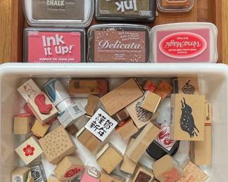 Rubber Stamps and Ink Pads Collection