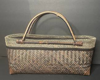 Vintage Yan Lipao Woven Basket Tote
