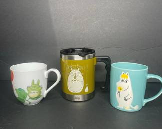 Studio Ghibli and Moomin Character Mugs