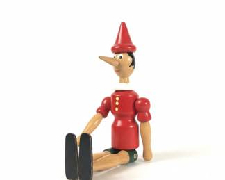 Vintage Italian Wooden Pinocchio Figure
