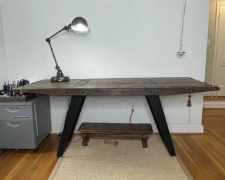 Industrial Style Reclaimed Wood Desk