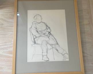 Original Figure Study Drawing