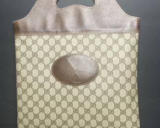 Vintage Gucci GG Supreme Cut-Out Handle Tote