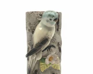 Vintage Ceramic Budgerigar Wall Pocket
