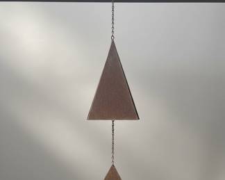 Vintage Joe Coniff Style Triangular Metal Wind Bell
