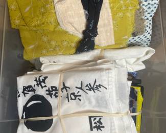 Japanese Tenugui and Textile Assortment