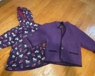 Giesswein Boiled Wool Jacket and Laura Ashley Mother & Child Hooded Jacket