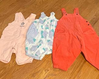 Vintage Children's Overalls and Rompers