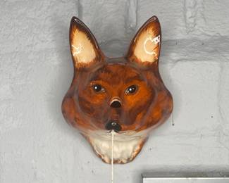 Vintage Babbacombe Pottery Fox Head String Holder
