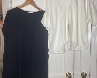 SociΓ©tΓ© Anonyme Dress and Everlane Shirt