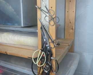 Assorted Sewing and Craft Scissors with Magnetic Storage Strip