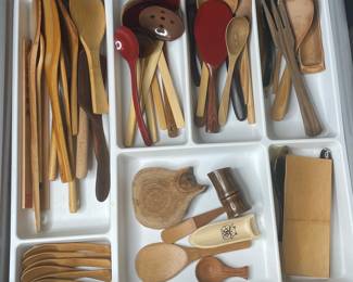 Assorted Wooden Kitchen Utensils