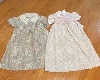 Vintage Laura Ashley Children's Floral Dresses