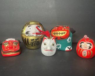 Japanese Folk Art Figurines