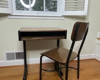 Vintage School Desk and Chair