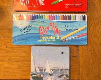 Caran d'Ache Neocolor Artist Crayons and Marky Marker Set