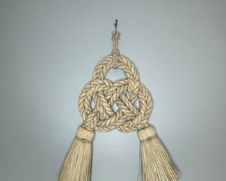 Hand-Tied Rope and Tassel Wall Hanging
