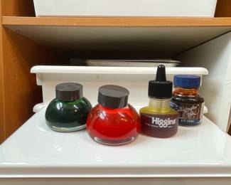 Assorted Calligraphy and Drawing Inks