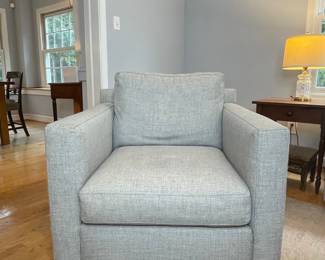 Crate & Barrel Cranbury Swivel Chair (2)