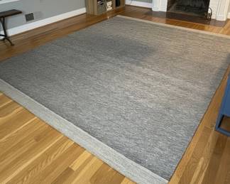 Modern Bordered Wool Area Rug