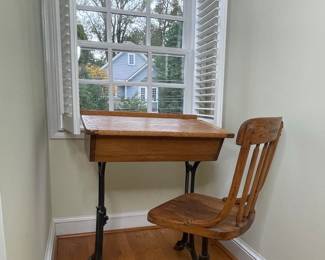Vintage School Desk and Chair