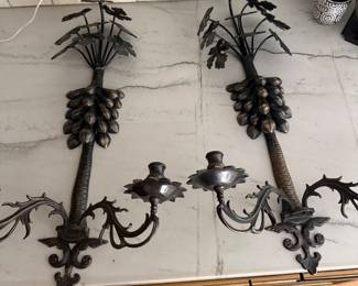 Outrageous interiors wall sconces candles 24" $100
