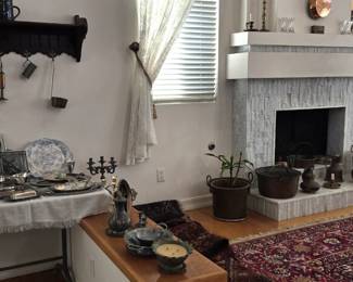 Collection of antique and vintage copper ware