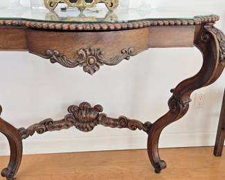 Antique Louis XV style wall mounted entry table