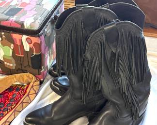 Fringed Boots Leather