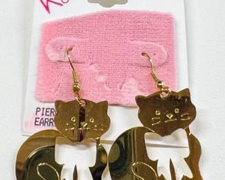1980s CAT EARRINGS