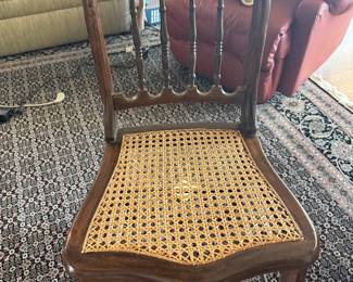 Hitchcock-style cane seat chair