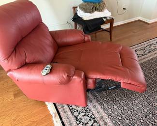 Best red leather electric recliner