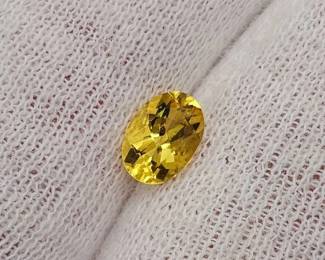 0.69 Carat Natural Lemon Quartz Oval Cut