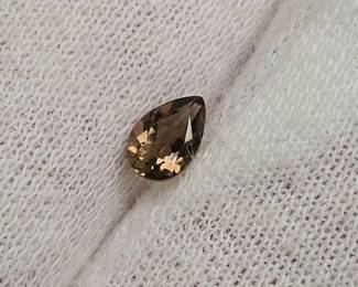 0.40 Carat Champagne-Brown Pear Cut Gemstone
