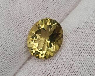 3.18 Carat Natural Lemon Quartz Oval Cut