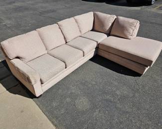 Lot #84 CK084. Smith Bros. Shagbark Pattern 3-Piece Sectional Sofa, Contemporary