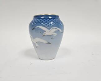 Lot #10 CK010. Bing & Grondahl Porcelain Double Seagull Vase, Denmark