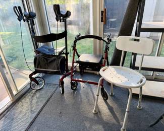 Walkers & shower chair