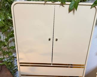 80s enamel/brass armoire 