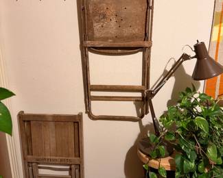 Vintage folding chairs 