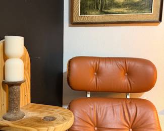 Landscape painting, Eames Chair (knockoff)