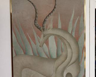 Suede/leather wall art