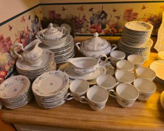 Vintage Johann Haviland Porcelain “Blue Garland"