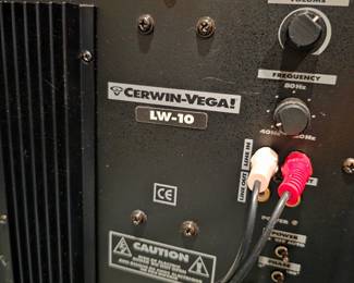vintage Cerwin-Vega LW-10 powered subwoofer.