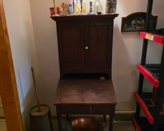 Antique secretary desk.