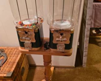 Twin Gumball Machine.